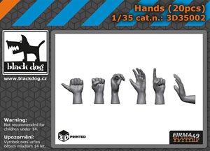 Hands (20pcs) (Plastic model)