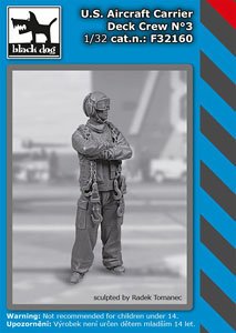 US aircraft carrier deck crew N.3 (Plastic model)