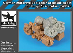 German motorcycle + sidecar (for Tamiya) (Plastic model)