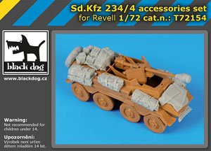 Sd.Kfz 234/4 accessories set (for Revell) (Plastic model)