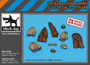 US army clothes WW II (Plastic model)