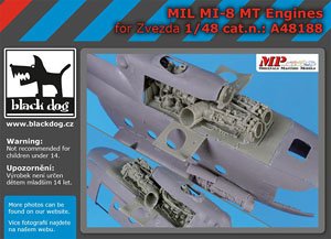 Mil Mi 8 MT engines (for Zvezda) (Plastic model)