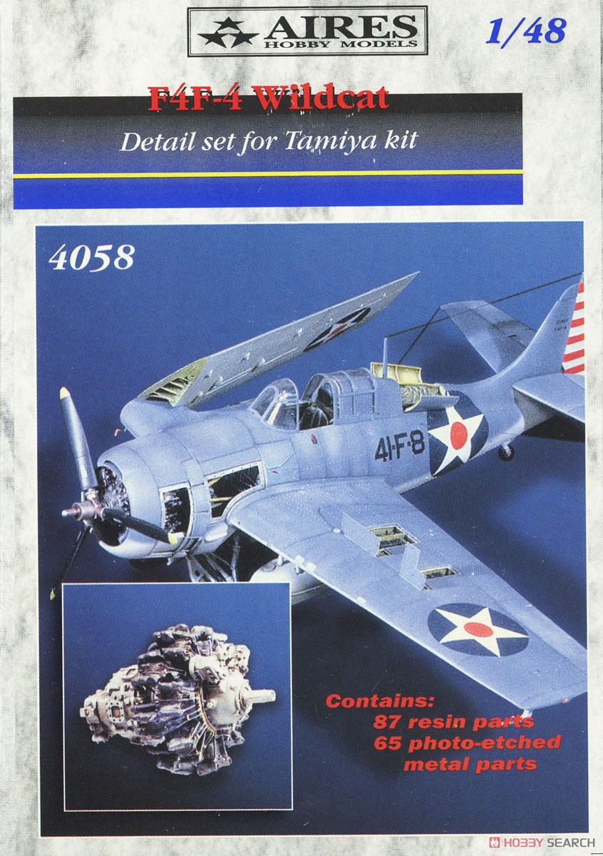 F4F-4 WILDCAT detail set (for Tamiya) (Plastic model) Package1