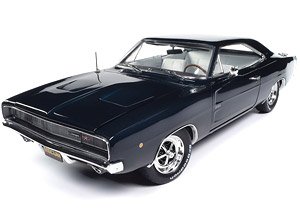 1968 Dodge Charger R/T Mecum Auctions Dark Blue (Diecast Car)