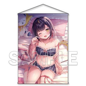 ねむりねむ描き下ろし おやすみねむちゃんタペストリー (キャラクターグッズ)