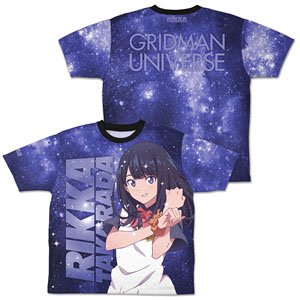 グリッドマン ユニバース 描き下ろし 宝多六花 両面フルグラフィックTシャツ M (キャラクターグッズ)
