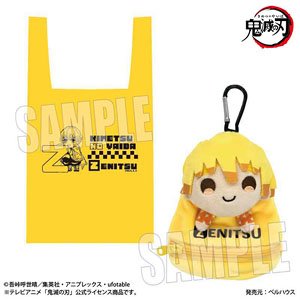 Eco Bag w/Plush Animation [Demon Slayer: Kimetsu no Yaiba] Zenitsu Agatsuma Alphabet Ver. (Anime Toy)