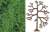 木の素キット グリーン (葉っぱの素 グリーン＋プラスチック樹木5本入) [情景用素材シリーズ] (鉄道模型) 商品画像1