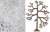 木の素キット 白桜 (葉っぱの素 白桜＋プラスチック樹木5本入) [情景用素材シリーズ] (鉄道模型) 商品画像1