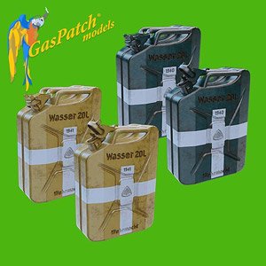 German Water Jerry Cans 1940-41 ABP 1/35 (12 items) (Plastic model)