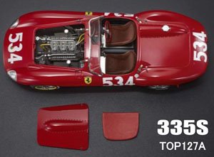 フェラーリ 335S 1957 ミッレミリア No,534 P.コリンズ エンジンフード脱着 (ミニカー)