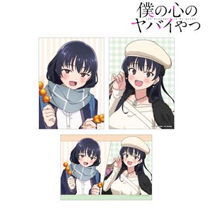 TVアニメ「僕の心のヤバイやつ」 描き下ろし 山田杏奈 放課後デートver.&休日デートver. 2L判ブロマイド3枚セット (キャラクターグッズ)