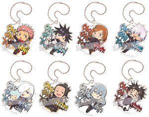 呪術廻戦 おこして！でふぉ 混戦!!!アクリルキーホルダー (8個セット) (キャラクターグッズ)