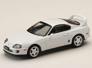 Toyota Supra RZ (JZA80) Super White II w / Active Spoiler Parts (Diecast Car)