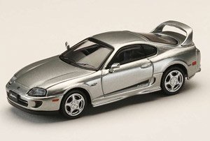 Toyota Supra RZ (JZA80) Geinuine Customized Ver. Silver Metallic Graphite w / Active Spoiler Parts (Diecast Car)