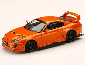 トヨタ スープラ (JZA80) JDM カスタムバージョン オレンジメタリック (ミニカー)