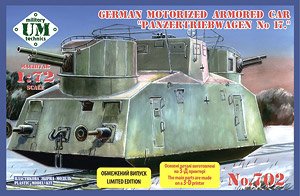 German Motorized Armored Car `Panzertriebwagen No. 17` (Plastic model)