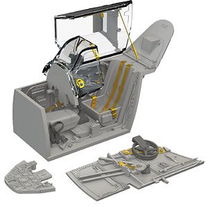 Bf109G-10 WNF コックピット (エデュアルド用) (プラモデル)