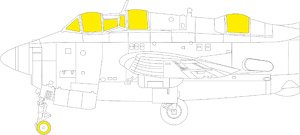 Masking Sheet for Fairey Gannet AS.1/AS.4 T Face (for Airfix) (Plastic model)