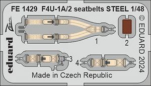 F4U-1A/2 シートベルト (ステンレス製) (マジックファクトリー用) (プラモデル)