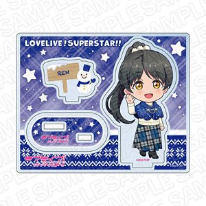 Love Live! Superstar!! Acrylic Stand Ren Hazuki Poncho Deformed Ver. (Anime Toy)