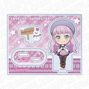 Love Live! Superstar!! Acrylic Stand Wien Margarete Poncho Deformed Ver. (Anime Toy)