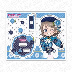 Love Live! Sunshine!! Acrylic Stand You Watanabe Furisode 2024 Deformed Ver. (Anime Toy)