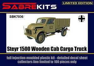Steyr 1500 Wooden Cab Cargo Truck (Plastic model)