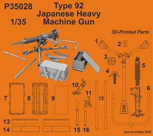 Type 92 Japanese Heavy Machine Gun (Plastic model)