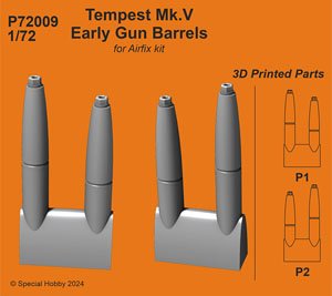 Tempest Mk.V Early Gun Barrels for Airfix kit (Plastic model)