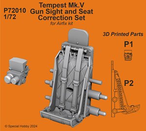 ホーカー テンペスト Mk.V 修整操縦席w/照準器 (エアフィックス用) (プラモデル)