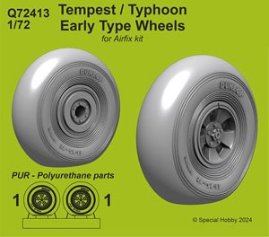 Tempest/Typhoon Early type Wheels for Airfix kit (Plastic model)