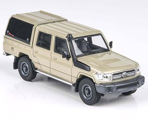 トヨタ ランドクルーザー Dbl Cab LC79 2014 サンディートープ (RHD) キャノピー付 (ミニカー)