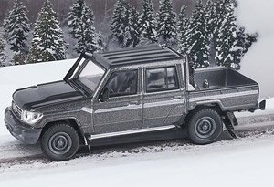 トヨタ ランドクルーザー Dbl Cab LC79 2014 グラファイトグレー (RHD) (ミニカー)