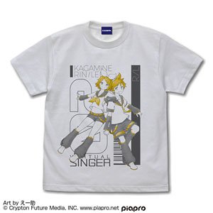 Kagamine Rin & Len T-Shirt Esuke Ver. White S (Anime Toy)