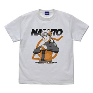 Naruto: Shippuden Naruto Uzumaki Visual T-Shirt White S (Anime Toy)