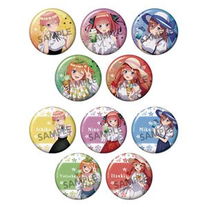 The Quintessential Quintuplets Specials [Especially Illustrated] Trading Can Badge Vacance Ver. (Set of 10) (Anime Toy)