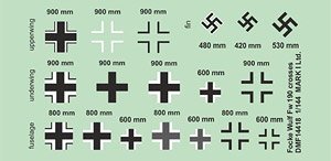 German Air Force Insignia Decal for Fw 190 (Decal)