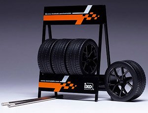 Tire Set RS3 Black (Diecast Car)