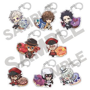 文豪ストレイドッグス トレーディングアクリルキーホルダー きゃらペコドーナツ (8個セット) (キャラクターグッズ)