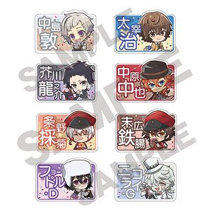 文豪ストレイドッグス トレーディングネームバッジ風アクリルクリップ きゃらペコドーナツ (8個セット) (キャラクターグッズ)