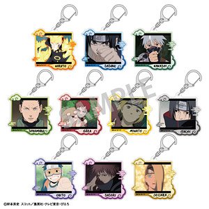 Naruto Trading Acrylic Key Ring Scene Picture (Set of 10) (Anime Toy)