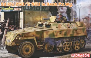 WW.II German Sd.Kfz.250/5 Neu Ie.Beob.Pz.Wg. w/Magic Track /Metallic Car width Pole/Gen2 Guns & Equipment Parts (Plastic model)