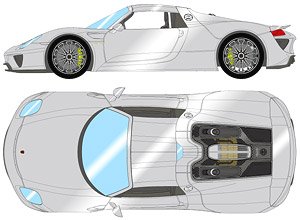 Porsche 918 Spyder 2011 GT Silver (Diecast Car)