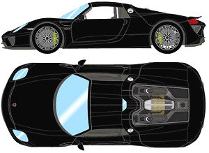 Porsche 918 Spyder 2011 Black (Diecast Car)