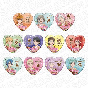 Love Live! Superstar!! Heart Type Can Badge Cafe Ver. (Set of 11) (Anime Toy)
