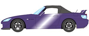 Honda S2000 (AP2) Type S 2007 プレミアムサンセットモーブパール (ミニカー)