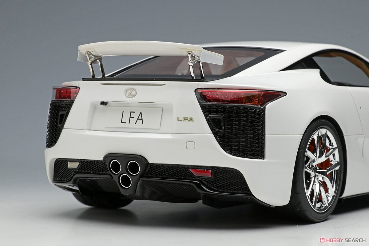 Lexus LFA 2010 Rear Wing up Whitest White (Diecast Car) Item picture4