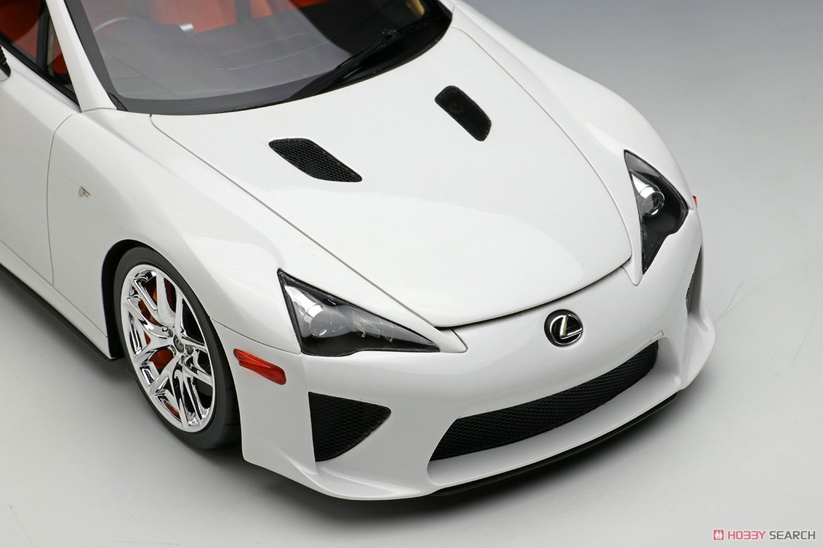 Lexus LFA 2010 Rear Wing up Whitest White (Diecast Car) Item picture5