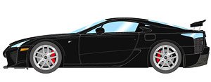 Lexus LFA 2010 Rear Wing up ブラック (ミニカー)